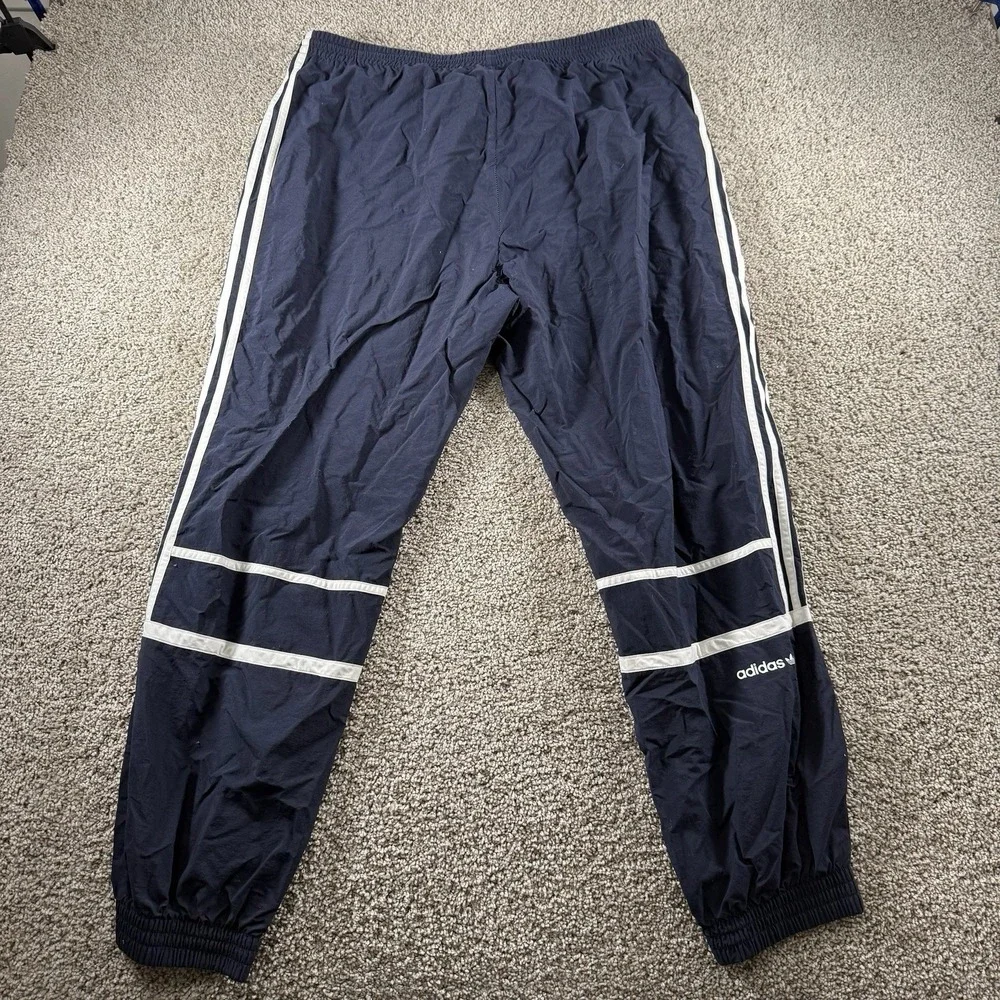 Vintage Adidas Tracksuit Set Mens XL Navy Blue Fill Zip‎ Jacket Logo Pants Y2K